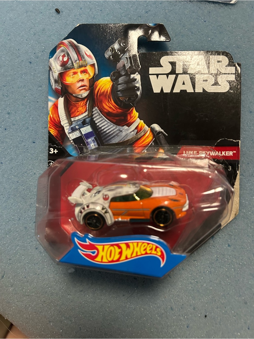 3 star Wars Hot Wheels Luke Skywalker Orange and White Racer yoga and chewy